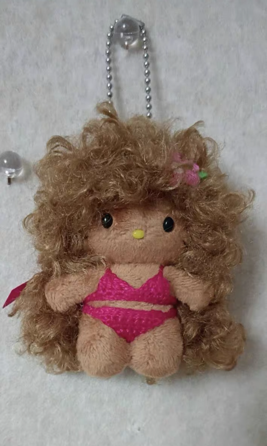 Afro Pink Bikini Tanned Kitty